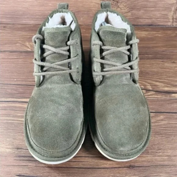 Green suede polo boots - Picture 4 of 7